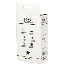 Czarna Silikonowa Wtyczka Analna M z Kryształem Star Star Collection
