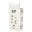 Korek analny silikonowy Star Collection czarny L fioletowy kamień 10cm Star Collection