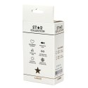 Korek analny silikonowy Star Collection czarny L fioletowy kamień 10cm Star Collection