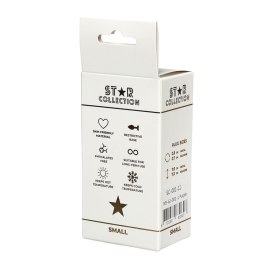 Korek analny silikonowy fioletowy S Star Collection z kryształem 7cm Star Collection
