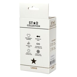 Korek analny srebrny metalowy L Star Collection fioletowy kamień 10cm Star Collection
