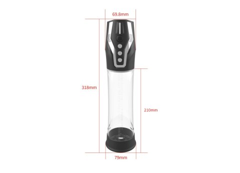 Pompka automatyczna PASSION PUMP wodoodporna doładowywalna głosowa 32 cm B - Series Power