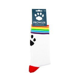 Skarpetki Prowler Pride białe z tęczowym paskiem Prowler