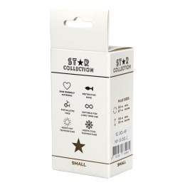 Srebrny metalowy korek analny Star Collection S fioletowy kamień 7 cm Star Collection