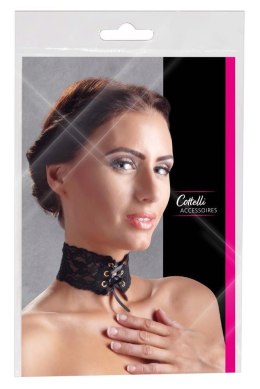 Choker koronkowy z satynową tasiemką Cottelli Cottelli ACCESSOIRES
