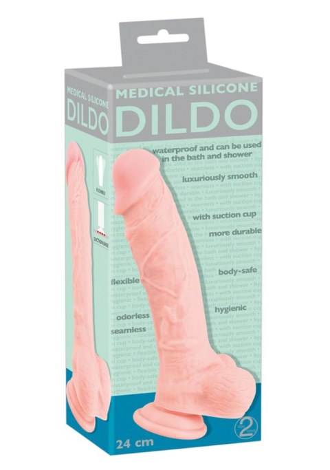Dildo realistyczne silikon medyczny Medical Silicone 24 cm Medical Silicone