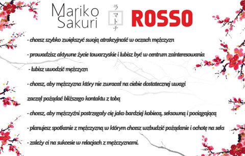 Feromony damskie Mariko Sakuri ROSSO 50ml Aurora