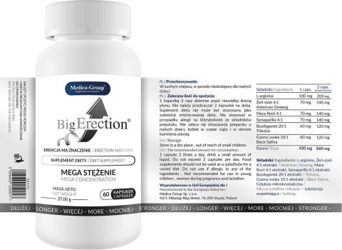 Kapsułki Big Erection Medica na erekcję 60 szt Medica