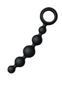 Kulki analne Joyballs Wave silikonowe czarne 17,5 cm JoyDivision