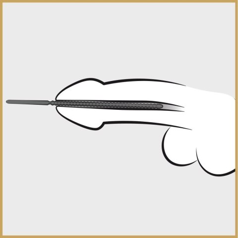 Penis plug stalowy Penisplug Dip Stick Ripped 6 mm 24 cm Penisplug