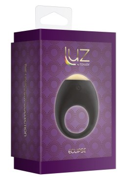 Pierścień erekcyjny wibrujący Eclipse ToyJoy silikonowy czarny USB 7 cm TOYJOY