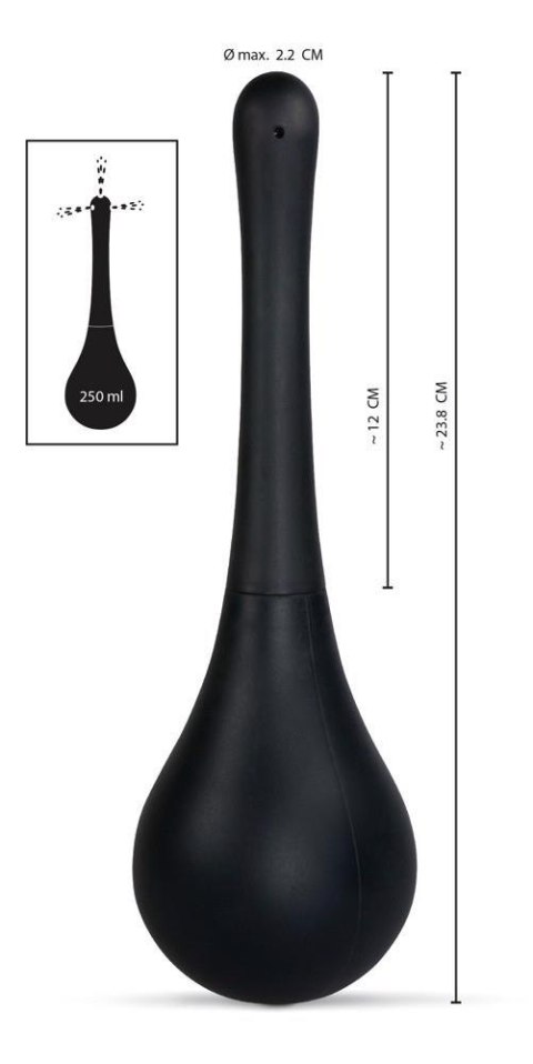Prysznic analny Rebel czarny 200 ml Rebel