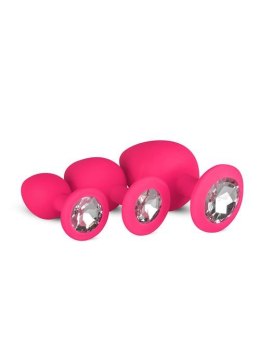 Zestaw silikonowych wtyczek analnych EasyToys różowy Easytoys
