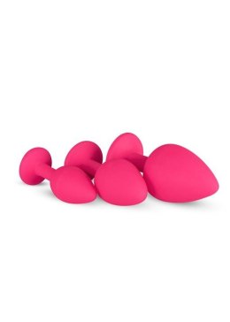 Zestaw silikonowych wtyczek analnych EasyToys różowy Easytoys