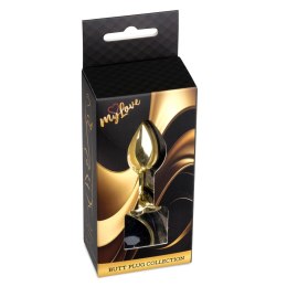 Biżuteria analna Gold Heart MyLove Toys czarna 7 cm MyLove Toys
