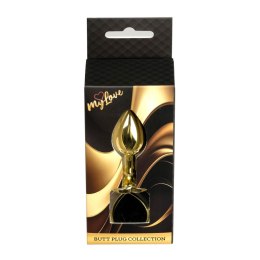 Biżuteria analna Gold Heart MyLove Toys czarna 7 cm MyLove Toys