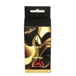 Biżuteria analna MyLove Toys Złote Serce Czerwony 7 cm MyLove Toys