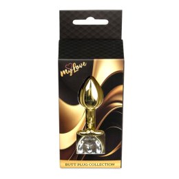 Biżuteria analna MyLove Toys złote serce diament 7 cm MyLove Toys