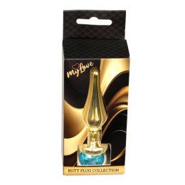Biżuteria analna ze stali nierdzewnej MyLove Toys jasnoniebieska 9,5 cm MyLove Toys