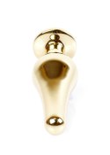 Korek analny stalowy złoty z diamencikiem MyLove Toys 9.5 cm MyLove Toys
