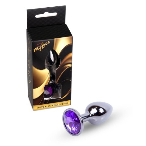 MyLove Toys - Jewellery Dark Silver PLUG- Purple MyLove Toys