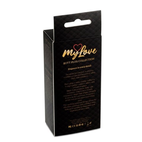 MyLove Toys - Jewellery Dark Silver PLUG- Purple MyLove Toys