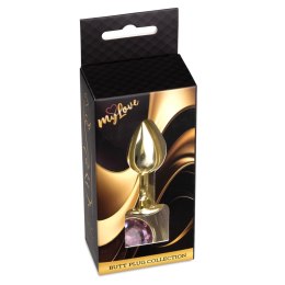 Złoty korek analny z diamentem MyLove Toys 7 cm MyLove Toys