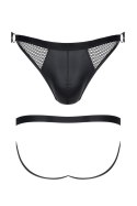 Jockstrap męski wetlook z otwartym tyłem Regnes Fetish Planet czarny S Regnes Fetish Planet