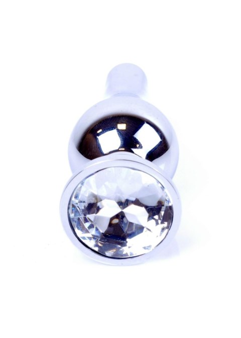 Korek analny srebrny z diamentem MyLove Toys 9,5 cm MyLove Toys