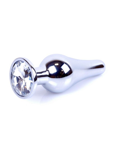 Korek analny srebrny z diamentem MyLove Toys 9,5 cm MyLove Toys