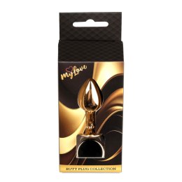 Korek analny stalowy z diamentem MyLove Toys czarny 7 cm MyLove Toys