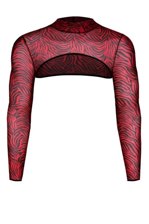 Krótki top tiulowy Regnes Fetish Planet zebra S Regnes Fetish Planet