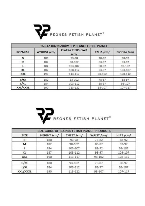 Męski komplet siatkowy z kapturem Regnes Fetish Planet czarny S Regnes Fetish Planet