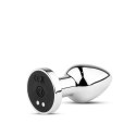 Metalowy korek analny wibrujący z pilotem B Series HeavyFun USB B - Series HeavyFun