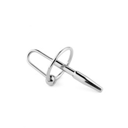 Metalowy plug do cewki z pierścieniem stal nierdzewna 8 cm HeavyFun B - Series HeavyFun