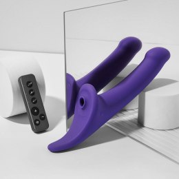 Dildo multi orgasm wibrujące Strap on me L fioletowe Strap-on-me