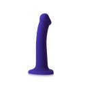 Dildo realistyczne LED fioletowe Straponme 18 cm M Strap-on-me