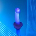 Dildo realistyczne LED fioletowe Straponme 18 cm M Strap-on-me