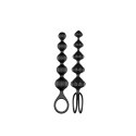 Koraliki analne Satisfyer Love Beads zestaw 2 szt czarny Satisfyer