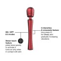 Masażer wibracyjny Man.wand Edgy czerwony silikonowy 30 cm Man.wand