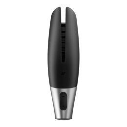 Masturbator wibracyjny Satisfyer Power silikonowy czarny srebrny USB Satisfyer