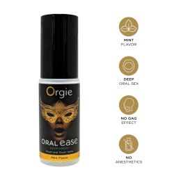 Spray miętowy do głębokiego gardła Orgie Oral Ease Deepthroat Orgie