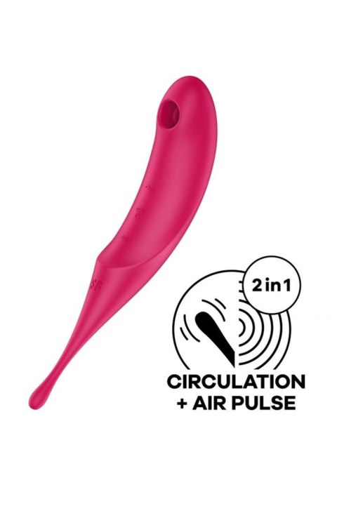 Stymulator łechtaczki Satisfyer Twirling Pro czerwony USB Satisfyer