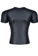 T-shirt męski wetlook Regnes Fetish Planet czarny S z dostępem do piersi Regnes Fetish Planet
