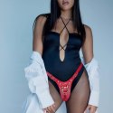 Uprząż do strap on Fabulous Strap on me czerwona błyszcząca Strap-on-me