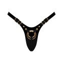 Uprząż strap-on Fabulous Strap-on-me błyszcząca czarna uniwersalna Strap-on-me
