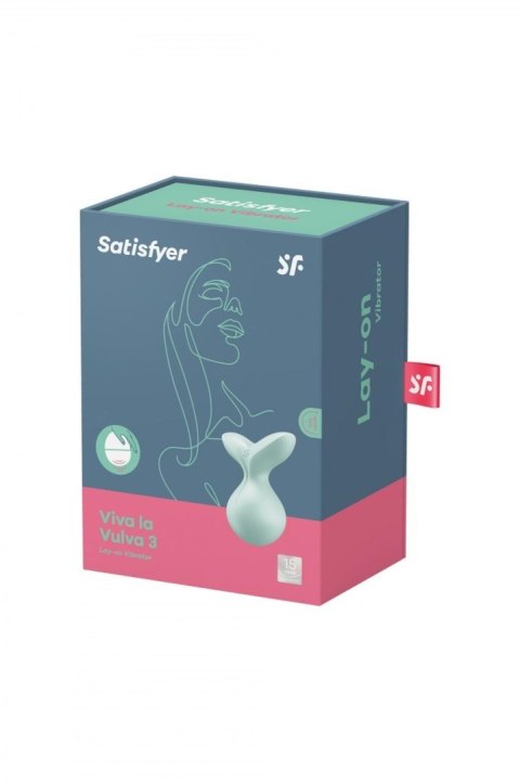 Wibrator mini silikonowy Satisfyer Viva la Vulva 3 mint USB Satisfyer