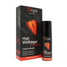 Wibrujący Żel Intymny Orgie High Voltage Truskawkowy 15ml Orgie