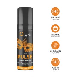 Żel stymulujący pulsujący Orgie karmelowy chłodzący 15 ml Orgie