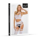 Bodystocking biały zmysłowy SoftLine 2074 One size SoftLine Collection